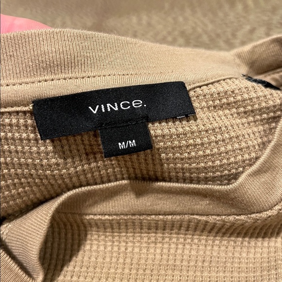 Vince Men’s Long Sleeve Waffle Knit Crew Neck Shirt, M - Picture 7 of 10